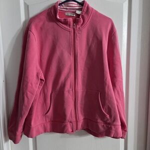 Orvis Women’s Pink Full Zip Long Sleeve Jacket Sz XL. D-1186